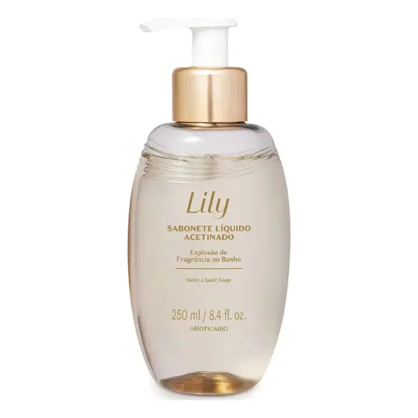 Sabonete Líquido Acetinado Lily O Boticário - 250ml