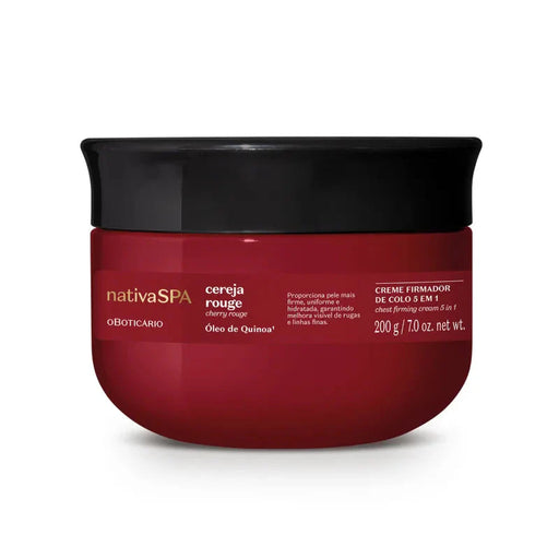 Creme Firmador de Colo 5 em 1 Nativa Spa Cereja Rouge O BOTICÁRIO 200g 