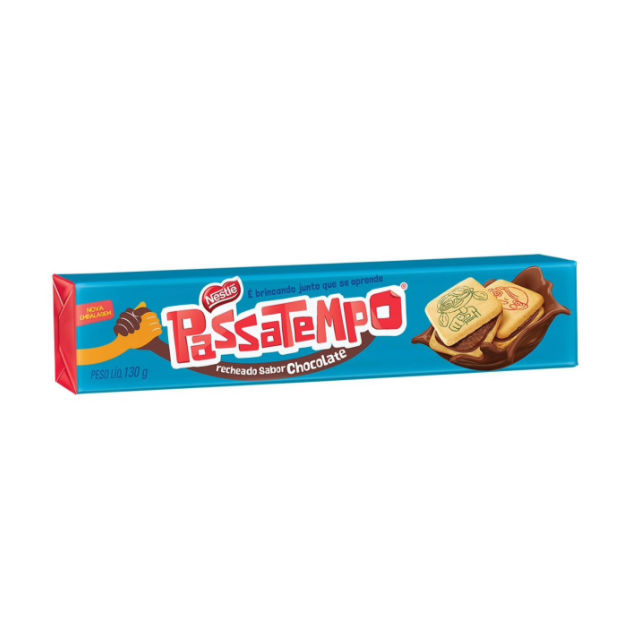 Biscoito Passatempo Recheado de Chocolate NESTLÉ - 130g