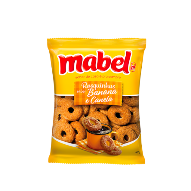 Rosquinha de Banana e Canela / Cinnamon and Banana Biscuit MABEL - 350g