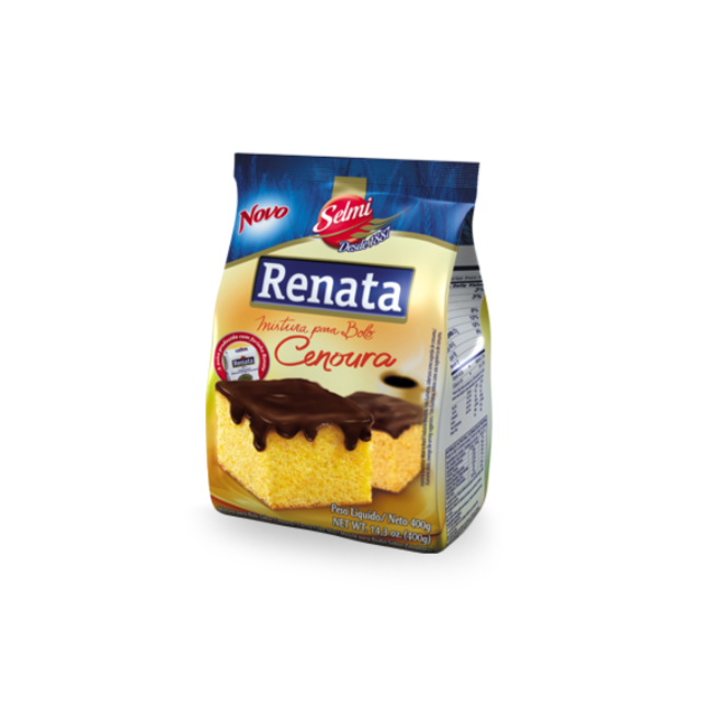 Mistura para Bolo Sabor Cenoura RENATA - 400g / RENATA Carrot Flavor Cake Mix - 400g