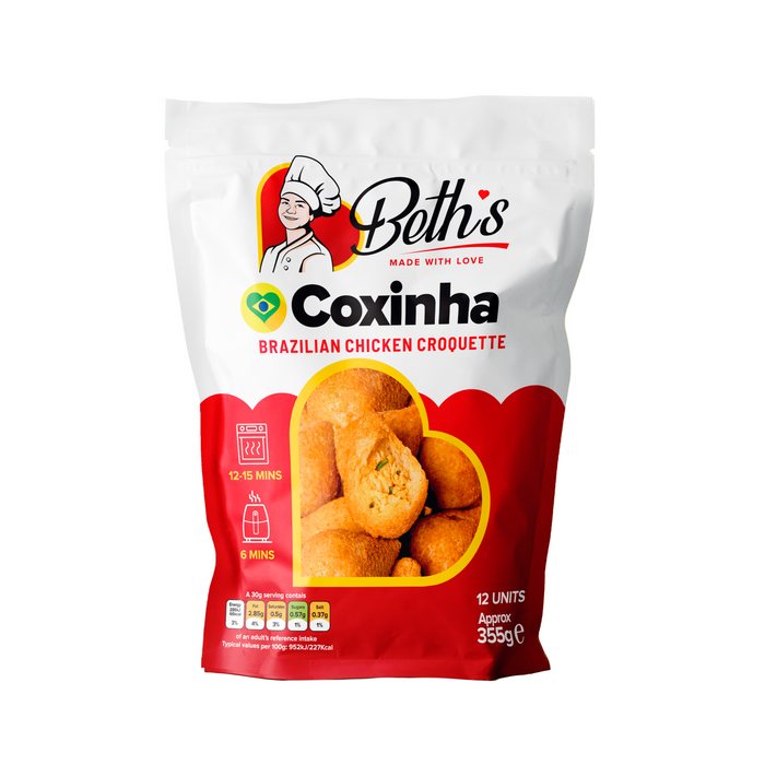 Coxinha Frita e Congelada BETH'S - Pacote com 12 Unidades