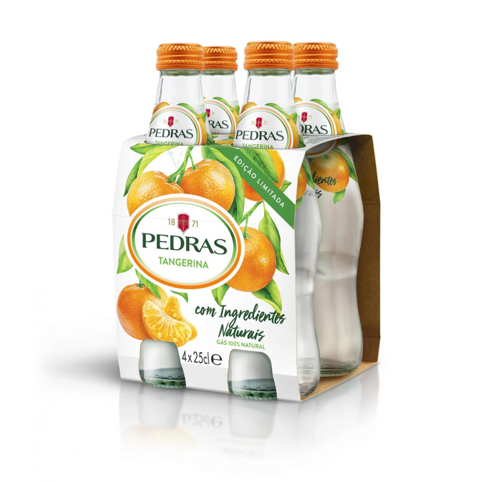 Agua com Gás Pedras - Sabor Tangerina 250ml x 4