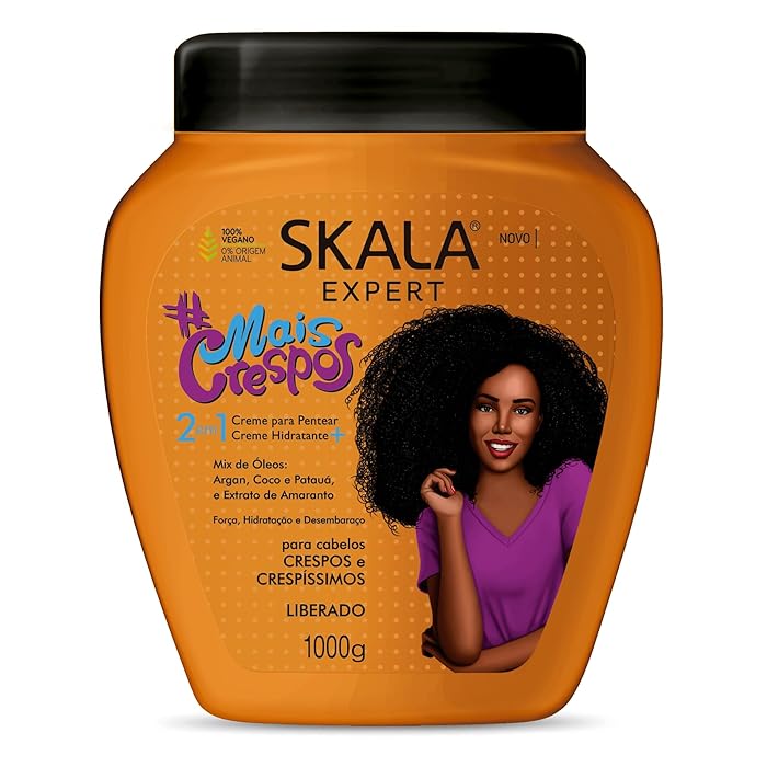 Creme Condicionador Mais Crespos Cabelos Super Cacheados SKALA- 1000g