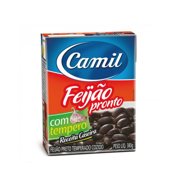 Feijao Preto Pronto Com Tempero CAMIL - 380g