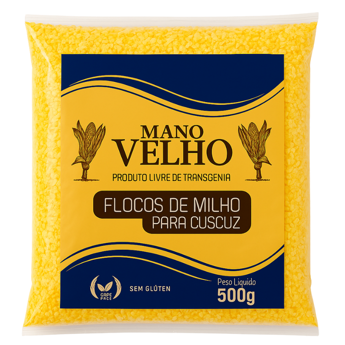 Flocos De Milho para Cuscuz MANO VELHO - 500g