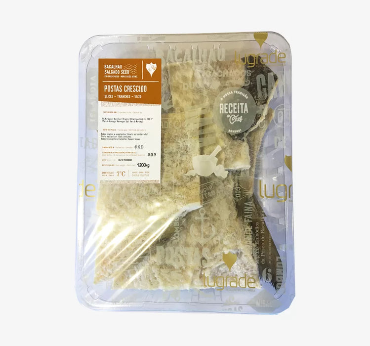 Bacalhau Salgado Seco Cortado Posta Graudo Lugrade 1.2Kg