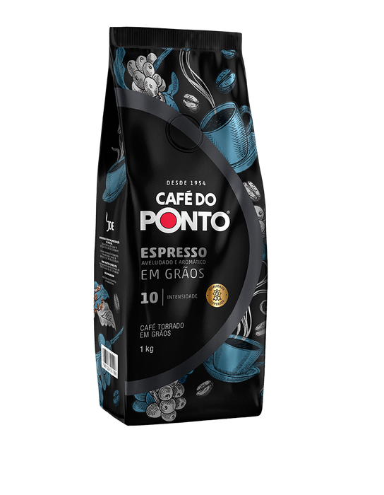 Café do Ponto Espresso Torrado em Grãos 1Kg