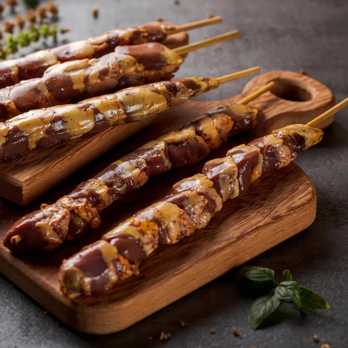 Espetinho de Coração de Frango Marinado / Chicken Heart Skewer 500g