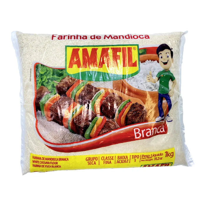 Farinha de Mandioca Crua Branca Amafil  - 500g