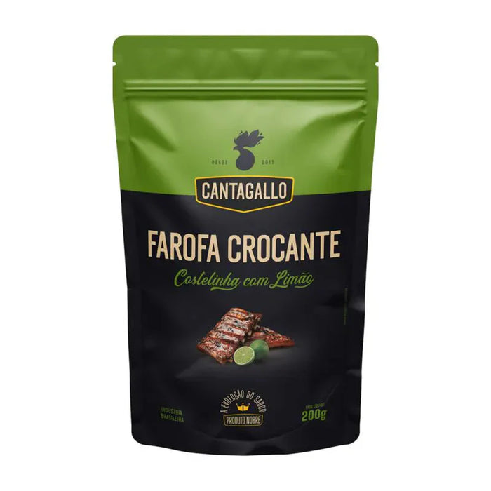 Farofa Crocante Costelinha com Limão CANTAGALLO 200g 