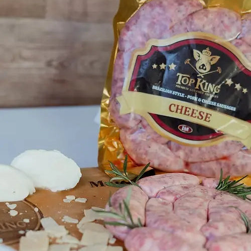 Linguiça Queijo TOP KING - 1kg BrasilinBox