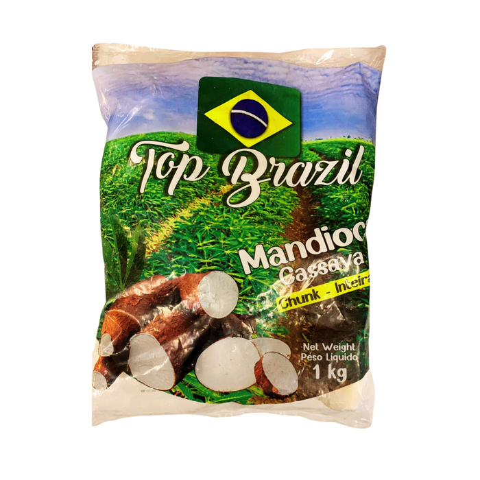 Mandioca sem Casca Congelada Pedaços / Yuca Trozo - TOP BRAZIL - 1kg