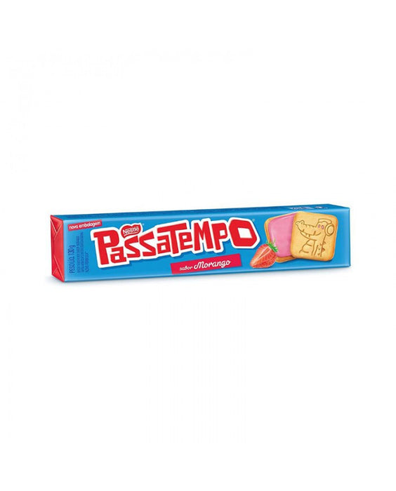 Biscoito Passatempo Recheado de Morango NESTLÉ - 130g